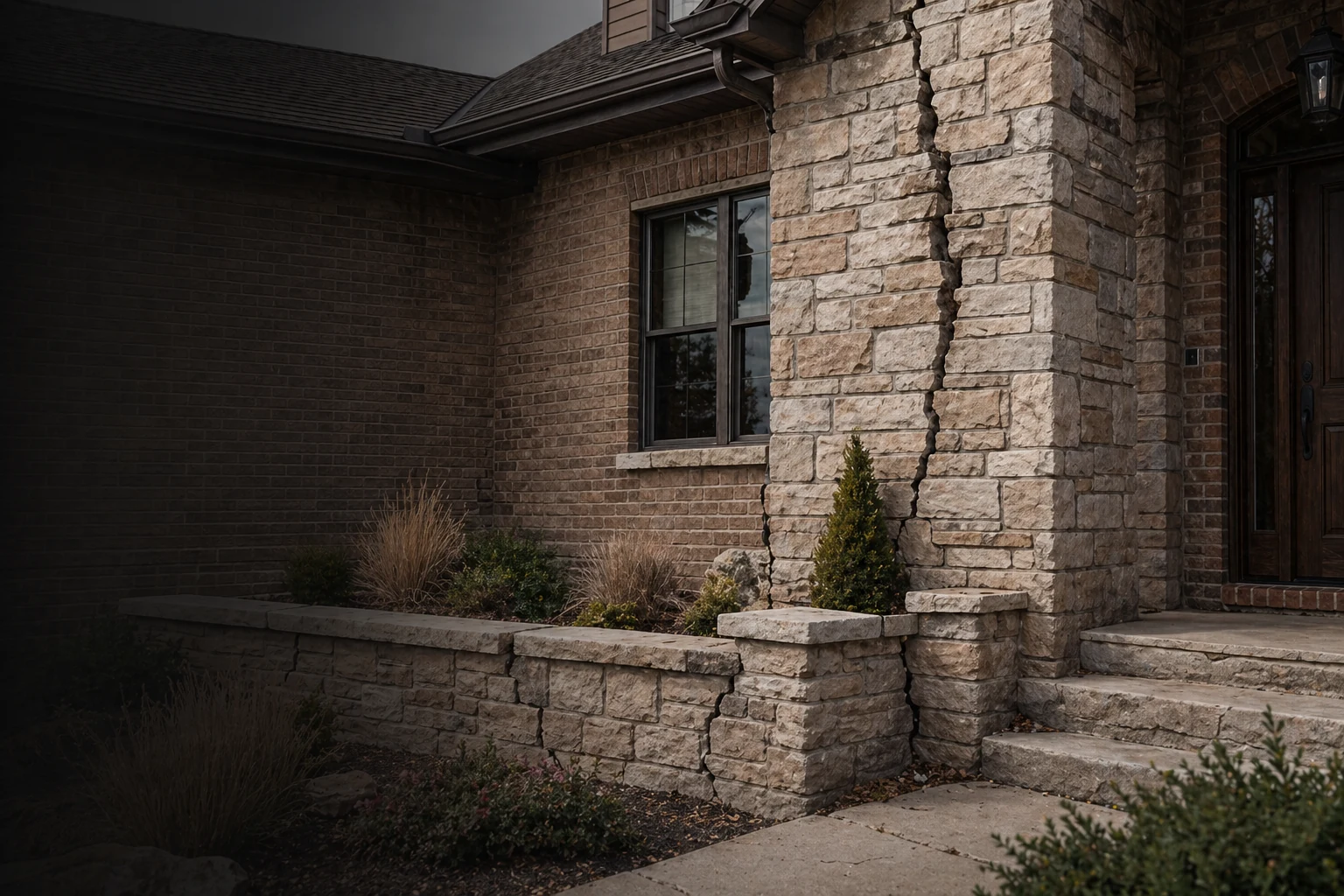 Visible damage by Rockn-It Masonry