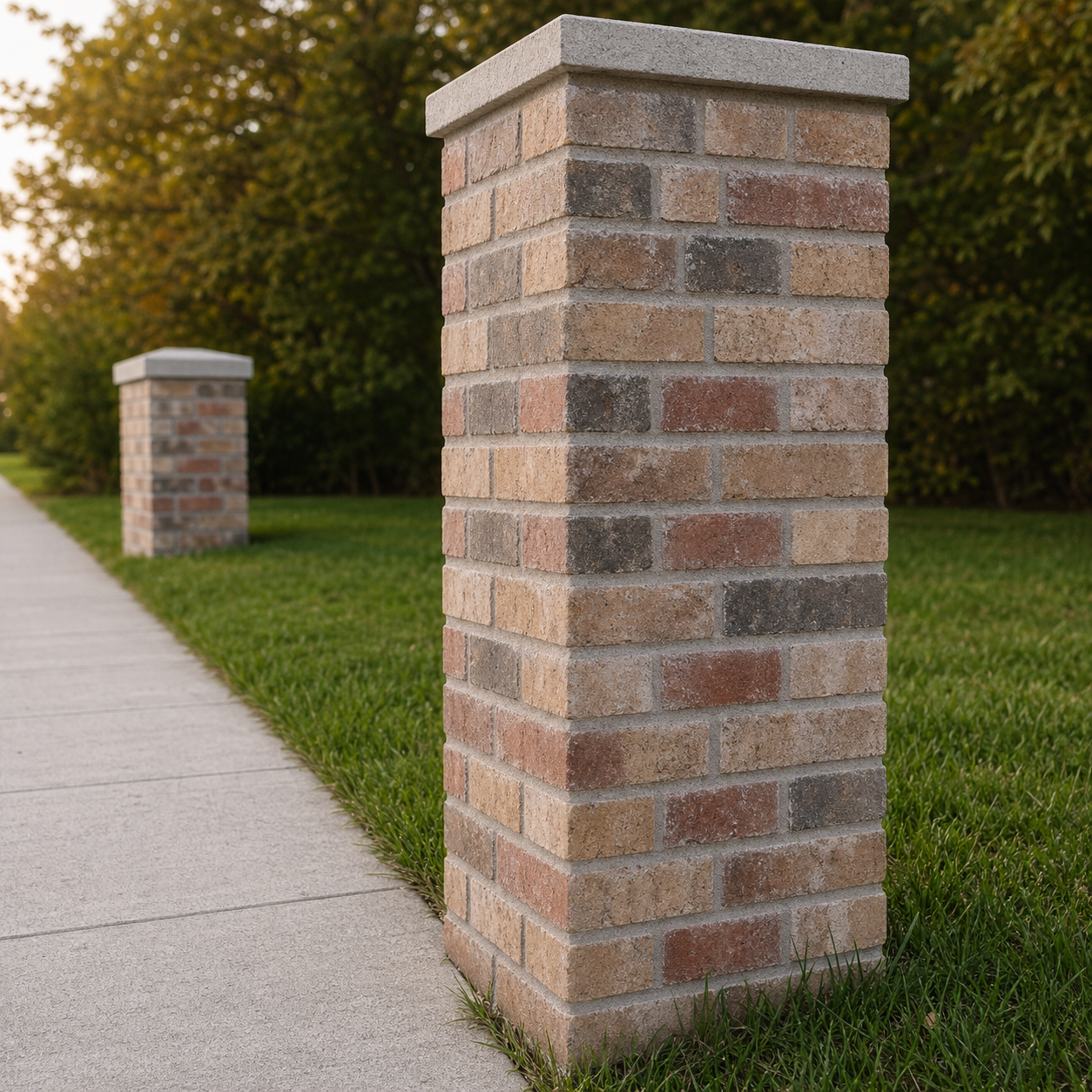 Mailbox masonry after repair