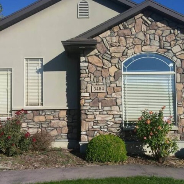 Exterior stone work by Rockn-It Masonry